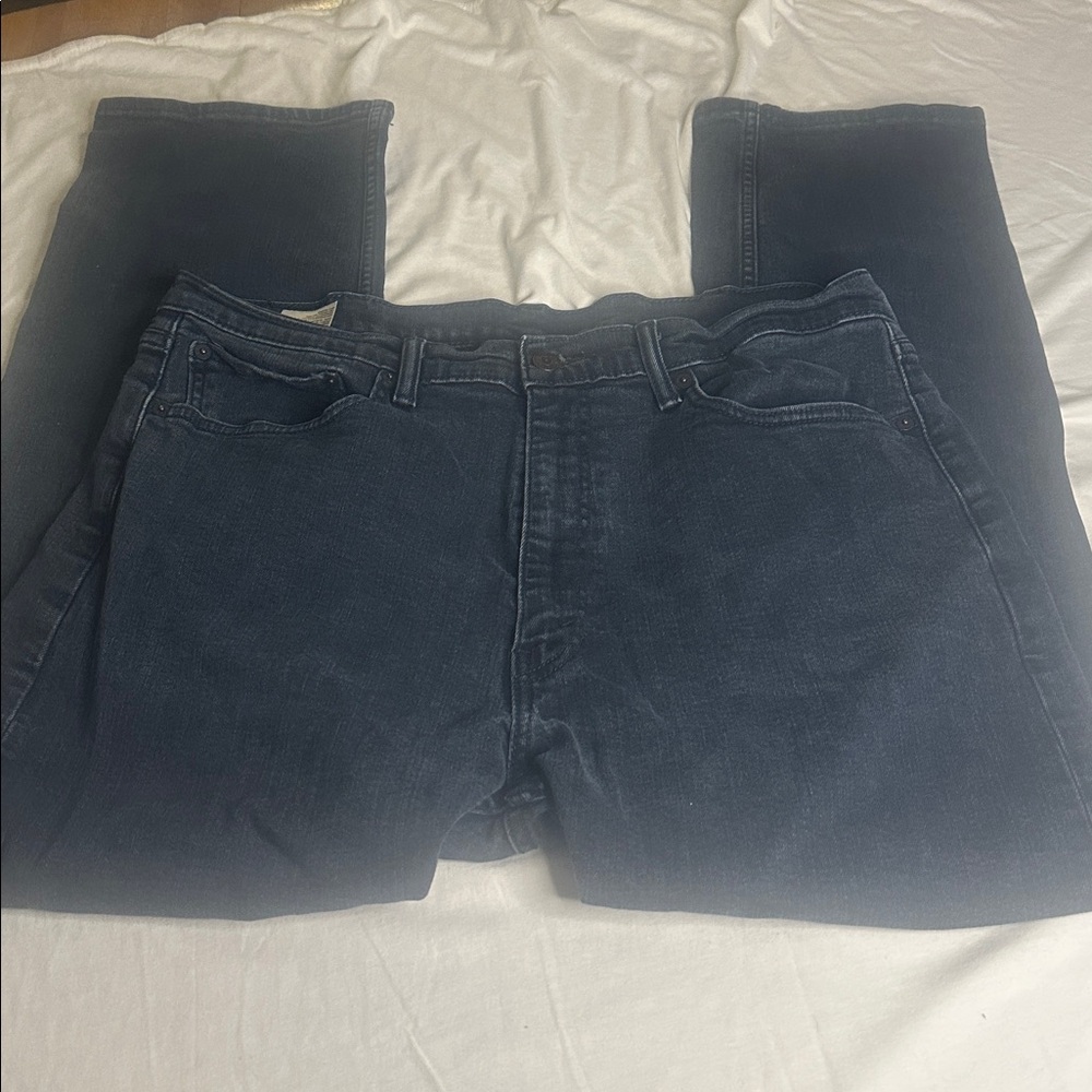 Levis 505 Jeans Mens 38x30 Blue Straight Leg Zip Fly Denim Classic Pants